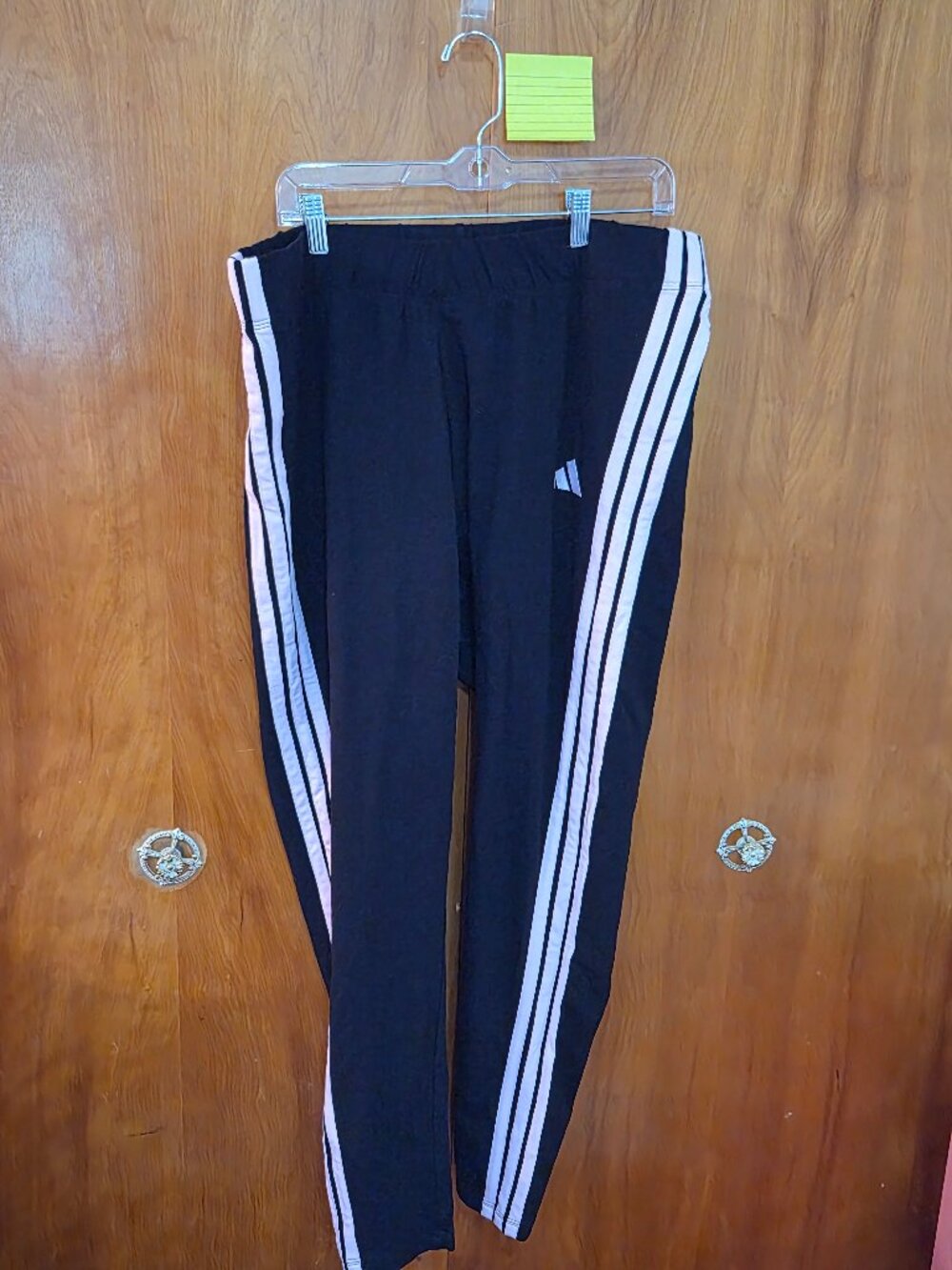 Adidas 3-Stripe Leggings | Women's Plus Size 4X | Black High-Rise Athletic Pants